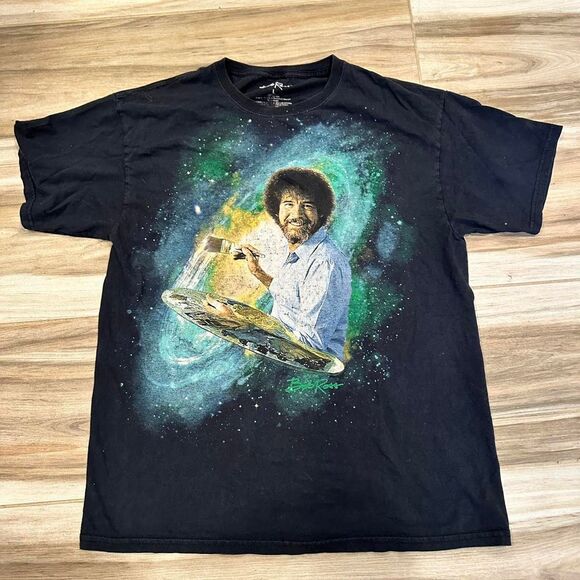 Bob Ross Space T shirt - Picture 2 of 4